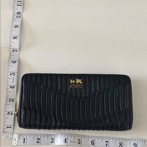 Coach Black Quilted Women's Wallet